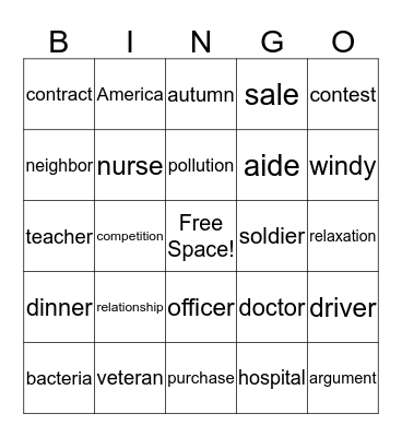 Segmentation Bingo Card