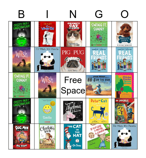 Bingo 4 Books Bingo Card