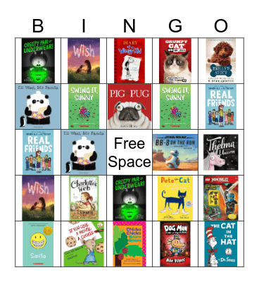 Bingo 4 Books Bingo Card