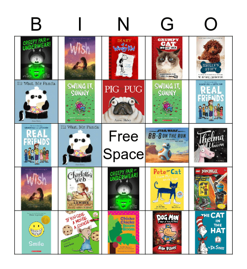 Bingo 4 Books Bingo Card