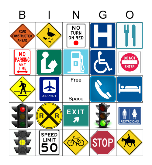 Safety Bingo Card