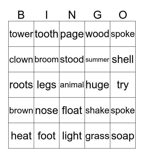 Bingo Card