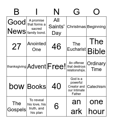 Breaking Open the Word Bingo Card