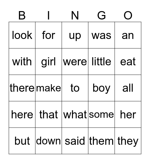 Dinosaur Roar Bingo Card