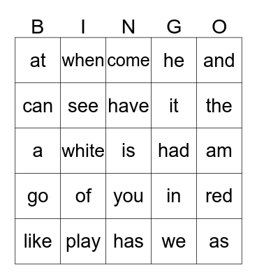 Dinosaur Roar Bingo Card