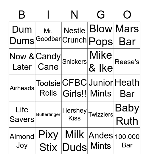 Champion Forest Student Ministry Bingo Card