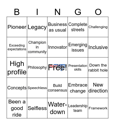 NCSITE 2017 Annual Meeting Lunch Bingo 1 Bingo Card