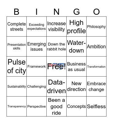NCSITE 2017 Annual Meeting Lunch Bingo 1 Bingo Card