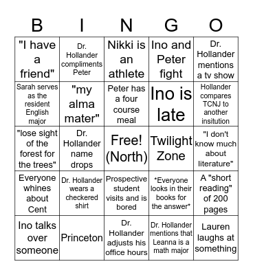 Writing the Civil War Bingo Card