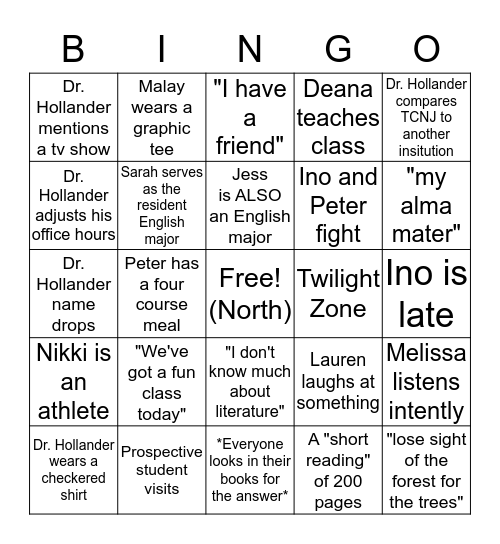 Writing the Civil War Bingo Card