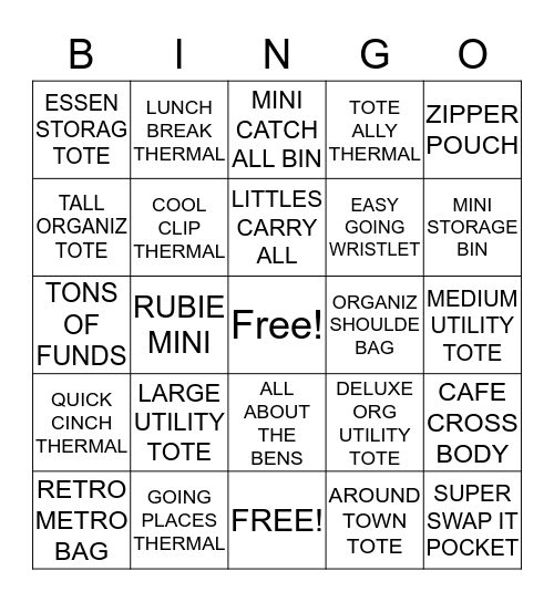 31 Bingo! Bingo Card