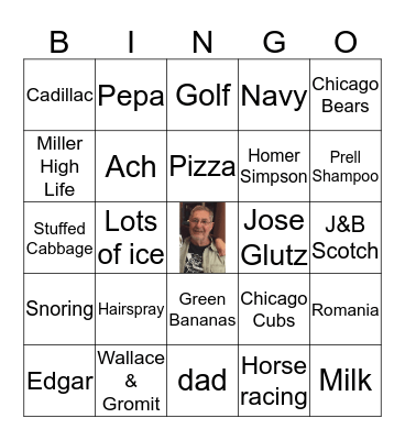 Louie's 80th Birthday Bingo Card