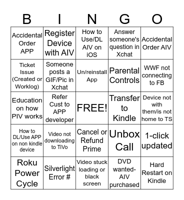 I <3 LA Bingo Card