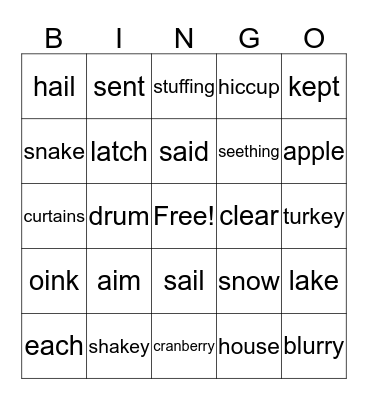 The  Bingo Card