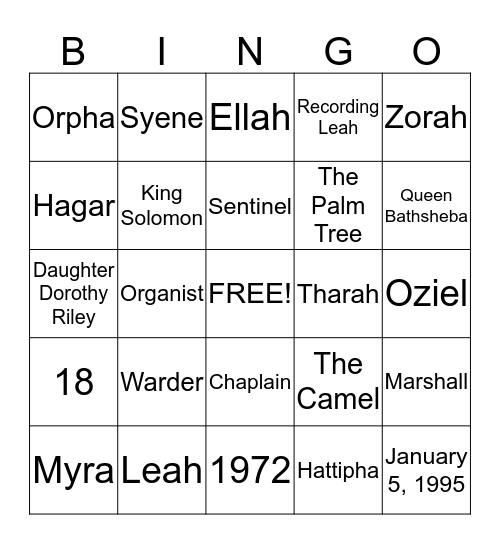 QUEEN OF THE SOUTH Bingo Card