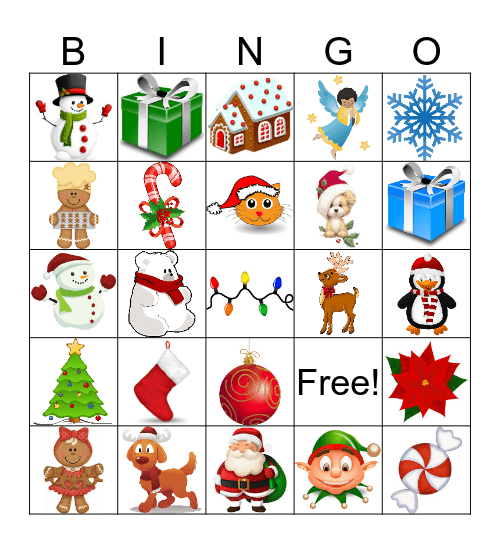 Holiday Bingo Card