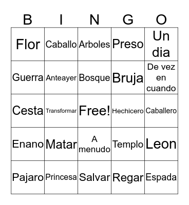 Unit 3 Bingo Card