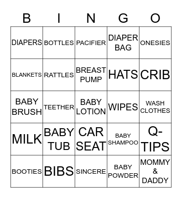 TRY YOUR LUCK !! Bingo Card