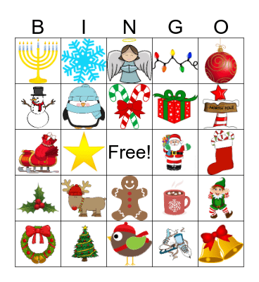 HOLIDAY BINGO! Bingo Card