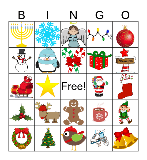 HOLIDAY BINGO! Bingo Card