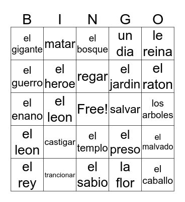 TOMAR Bingo Card