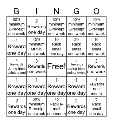 Sugarland Legends Bingo Card