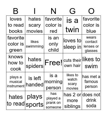 Bingo Card