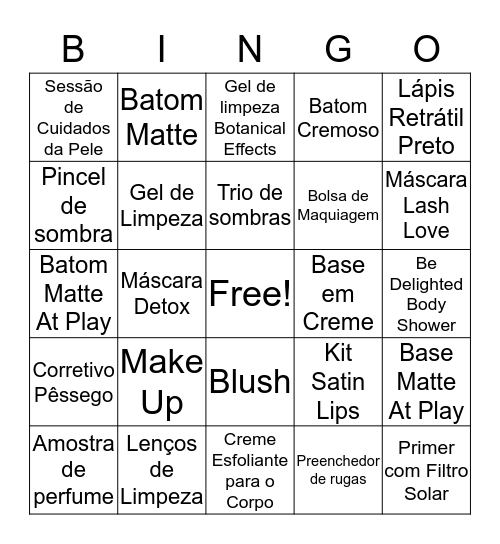 Bingo Mary Kay Bingo Card