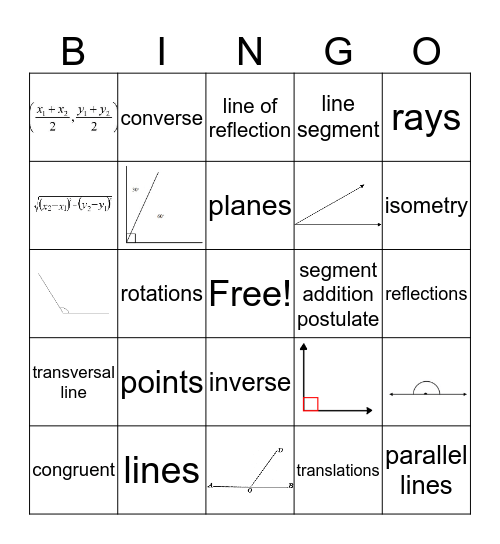 geomtry bingo Card