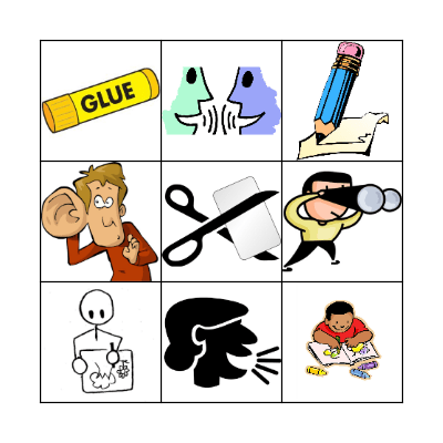 classroom language Bingo Card