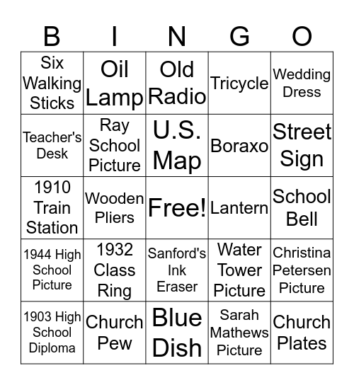 5th bingo Card