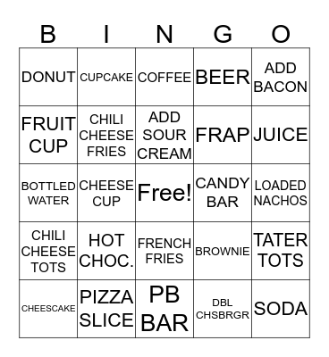 SWC Sales Bingo Card