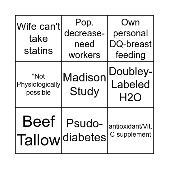 Gretta-BINGO Card