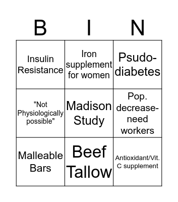 Gretta-BINGO Card