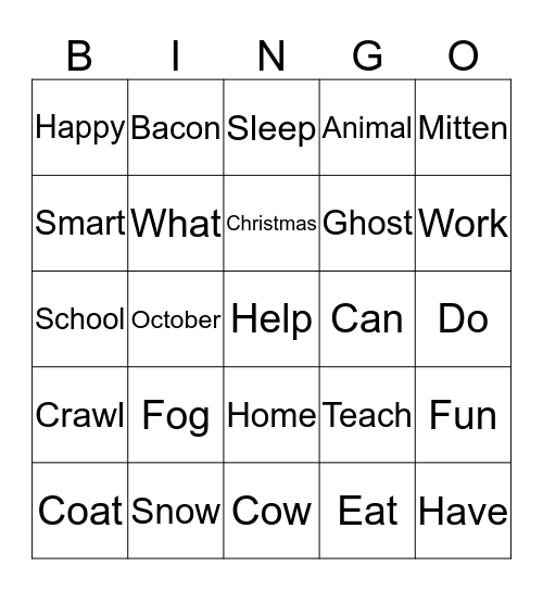 Bingo Card