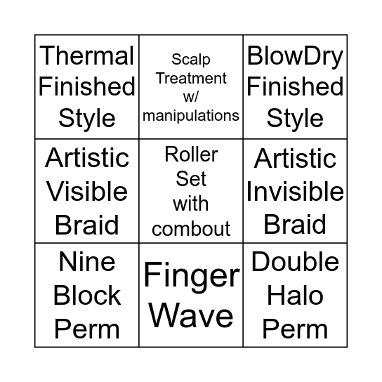 Cosmo~Squares to Success Bingo Card