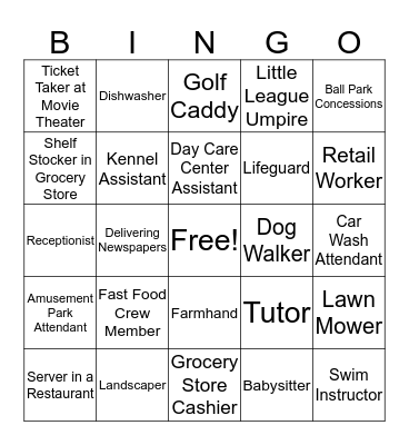 Human Bingo  Bingo Card