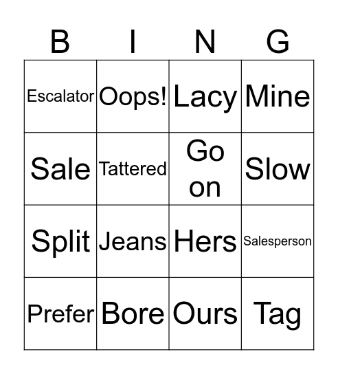 Bingo Card