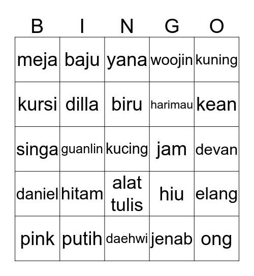 clarissa leoni Bingo Card