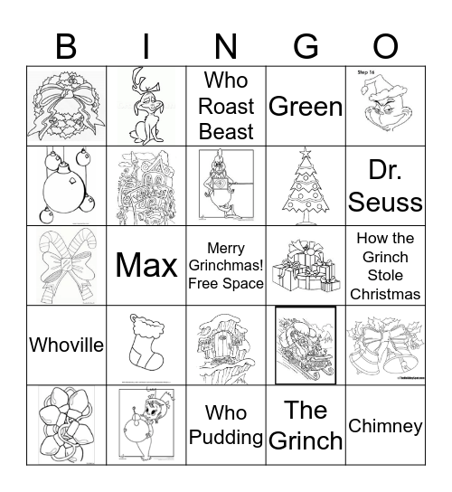 GRINCH Bingo Card