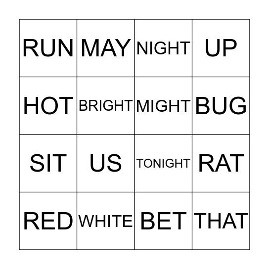 Bingo Card