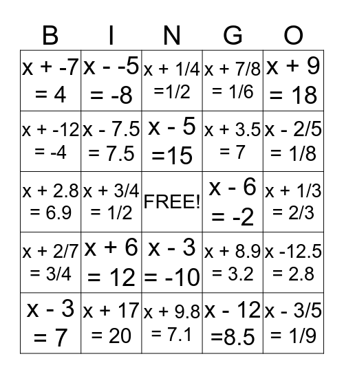 addition math problem that equals 1 2