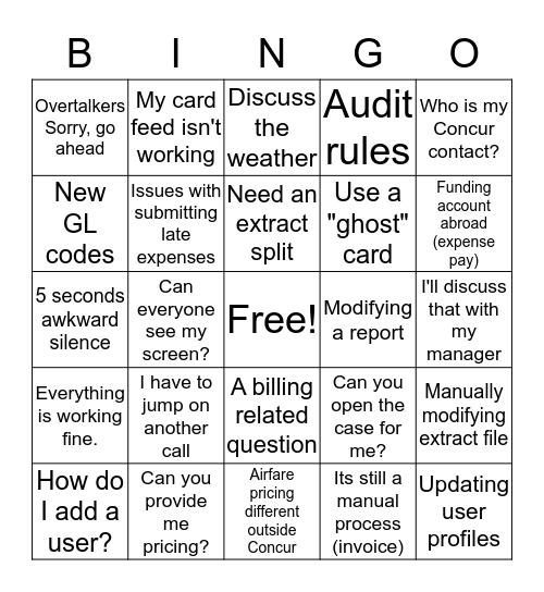 Lingo Bingo (CSM Olympics) Bingo Card