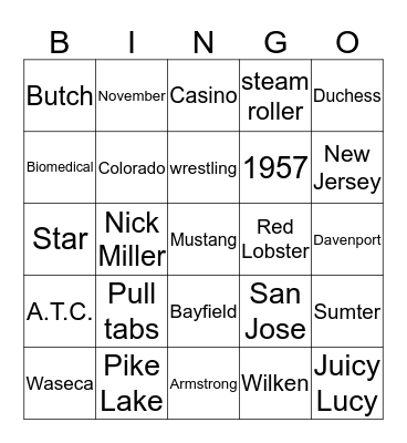 Bingo Card