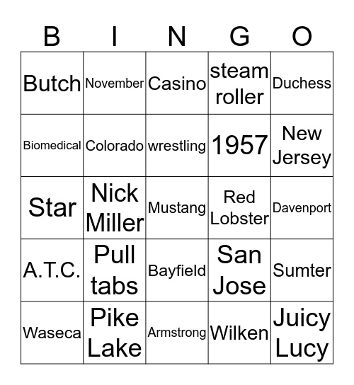Bingo Card