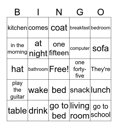 Bingo Review  Bingo Card