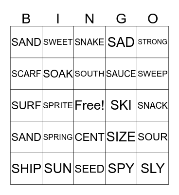 IT'SSSSS BINGO! Bingo Card