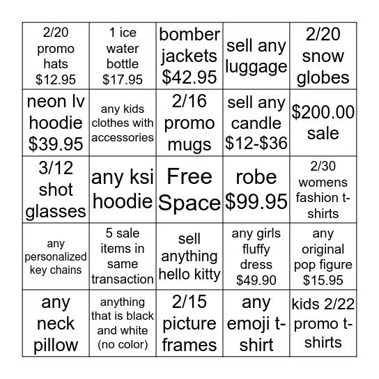 Bingo!! Bingo Card