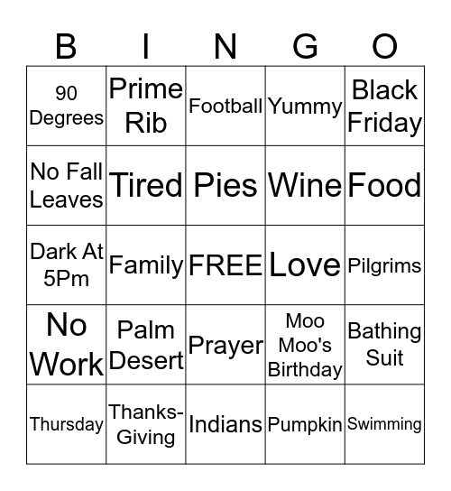 Absmeier Bingo Card