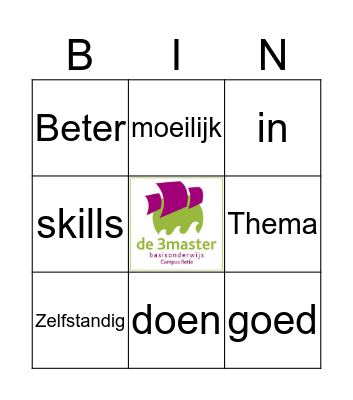 De 3master Bingo Card